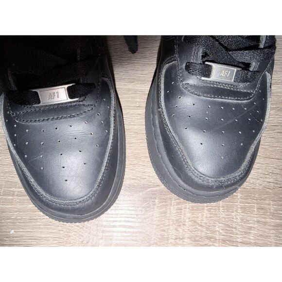 Air Force 1 Low LE Triple Black 2020 6.5 Kid 8 Women 6.5 Men Casual AF1 Sneakers - Picture 6 of 8